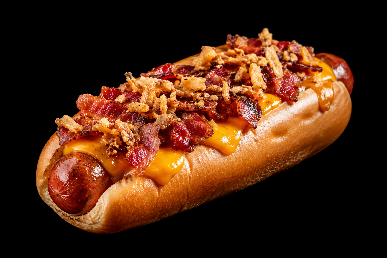 Bacon-Cheese Hot Dog