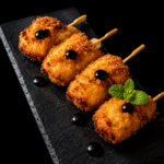 Surf & Turf – Gamberi e Bacon su Stecco